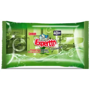 EXPERTTO мокри кърпи лимон за миещи повърхности 40бр.
