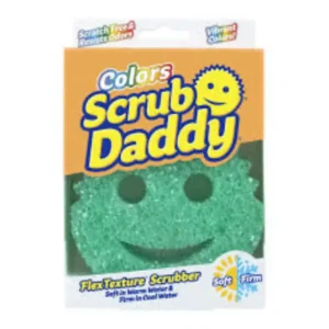 Scrub Daddy Colors Домакинска гъба, топла/студена вода, зелено