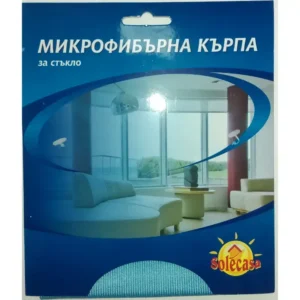 Микрофибърна кърпа за стъкло Солеказа 30х30 см