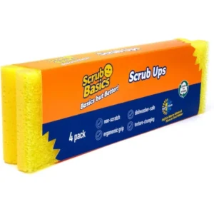 Scrub Basics Домакински гъби, двойна повърхност 4бр