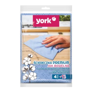 YORK Домакински кърпи с памучна структура PREMIUM – 4+1 бр. подарък